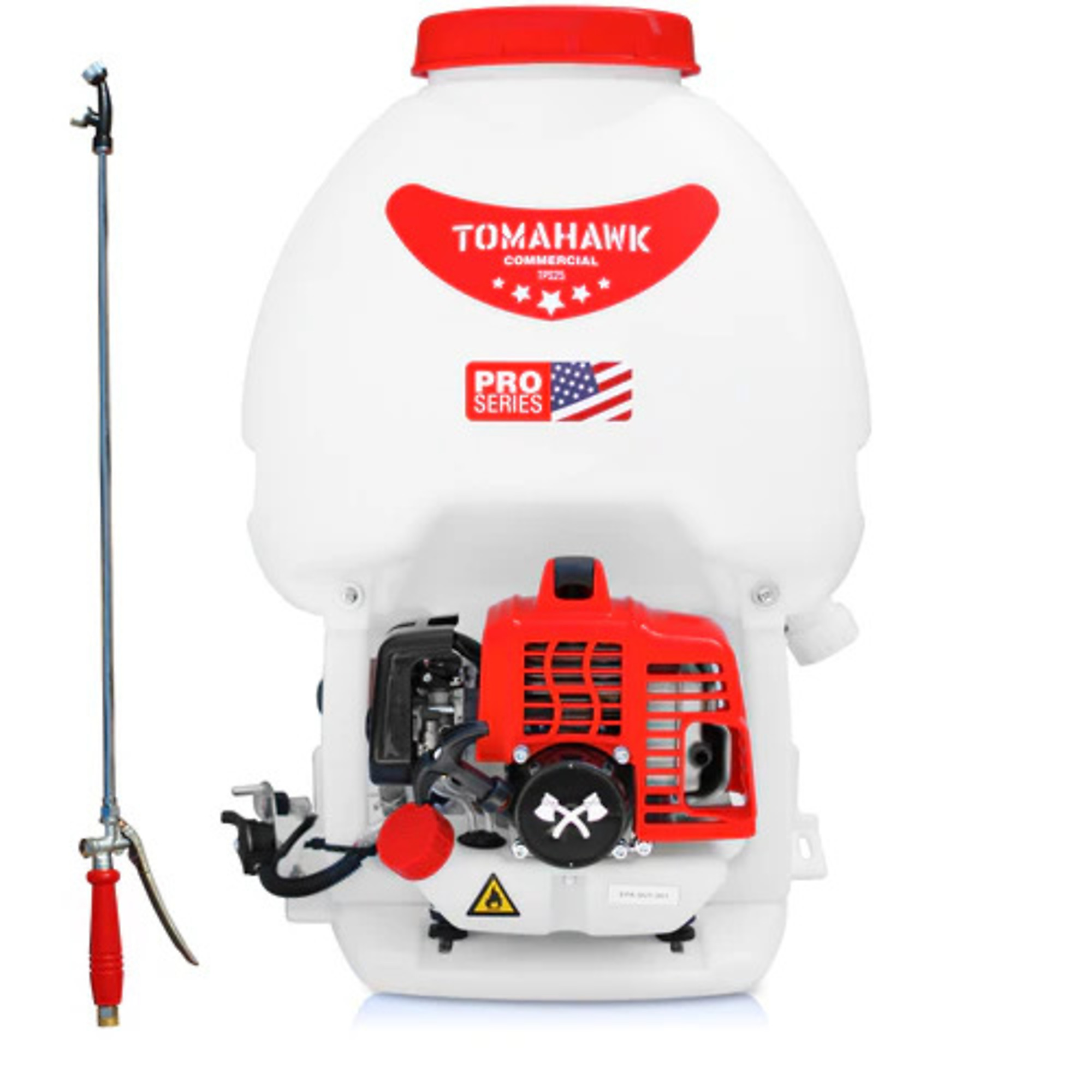 Tomahawk Motorized Backpack Sprayer - 1.8 HP, 5 Gal. Tank, 2.5 GPM, 450 PSI, Model# TPS25
